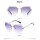 UV400 Oversized Ocean Lens Shades Factory Wholesale Women Female Lady Rimless Diamond Cut Sunglasses