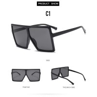 Fashion Designer Trendy Plastic Saqure Big Frame Oversized Wholesale Gafas Custom Sun Shades Sunglasses