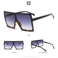 Fashion Designer Trendy Plastic Saqure Big Frame Oversized Wholesale Gafas Custom Sun Shades Sunglasses