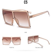 Fashion Designer Trendy Plastic Saqure Big Frame Oversized Wholesale Gafas Custom Sun Shades Sunglasses
