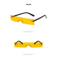 New Rectangle Women 2024 Fashion Luxury Brand Designer Small Lens Shades Personality UV400 Sunglasses