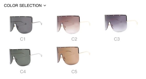 Newest Big Frame Women Men Sunglasses Oversized Wholesale Retro Decoration Shades Sunglasses Luxury