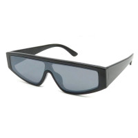 Trending Women Black Shades Fashion Integrated Sunglasses for Female Male