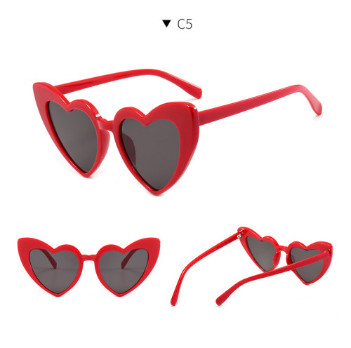Wholesale 2020 Fashion Womens Heart Shape Sunglasses