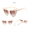 Wholesale 2024 Fashion Womens Heart Shape Sunglasses