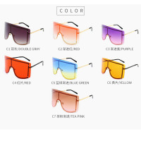 2024 Newest Big Frame Women Men Sunglasses Oversized Wholesale Retro Rimless Shades Sunglasses