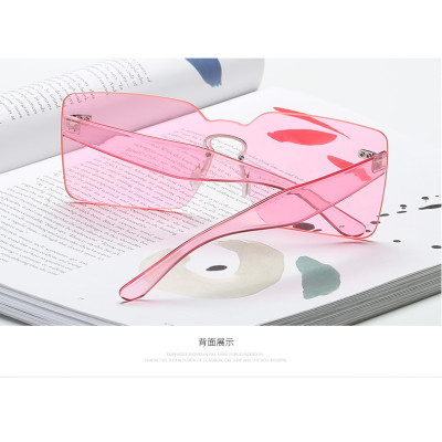 Vintage Transparent Conjoined Ocean Lenses Square Personal Wholesale USA Hot UV400 Sunglasses