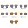 New Fashionable Round Korean Version of The Trend UV Sunglasses for Men and Women