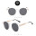 New Fashionable Round Korean Version of The Trend UV Sunglasses for Men and Women