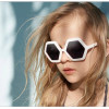 2023 wholesale low price hexagon hight quality trending kids sunglasses
