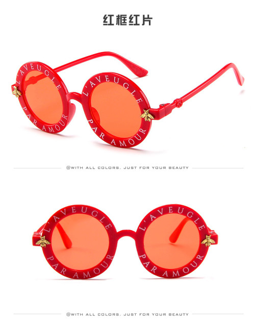 fashionable custom selection high quality circle round kids sunglasses