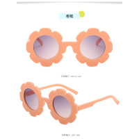 hot selling block uv flower pattern trending fall folding kids sunglasses