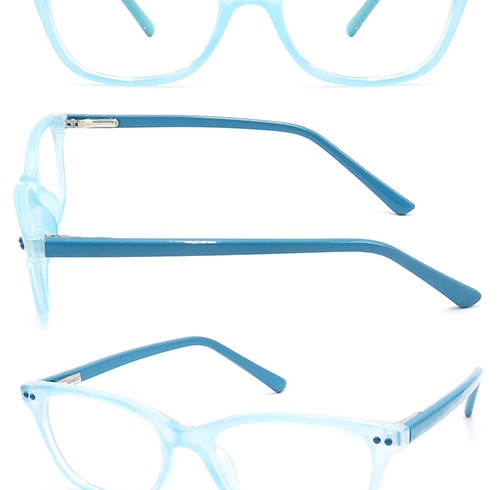 Teenagers CP optical frame with metal spring hinge