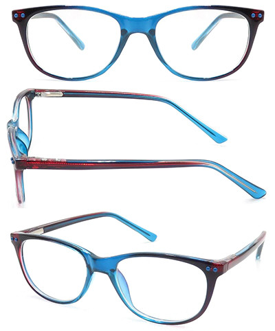 Teenagers CP optical frame with metal spring hinge