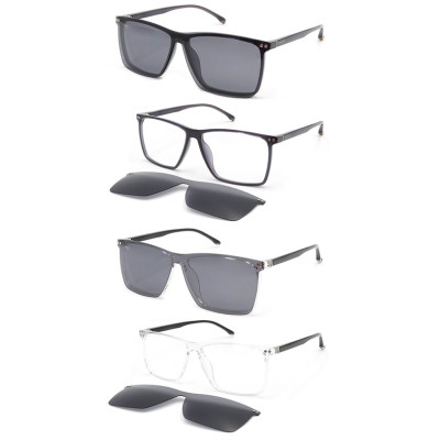 Fashion Acetate Injection clip on sunglasses hot selling new style unisex style