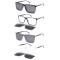 Fashion Acetate Injection clip on sunglasses hot selling new style unisex style