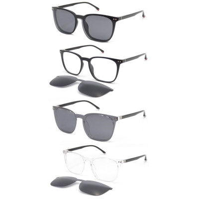 Fashion Acetate Injection clip on sunglasses hot selling new style unisex style