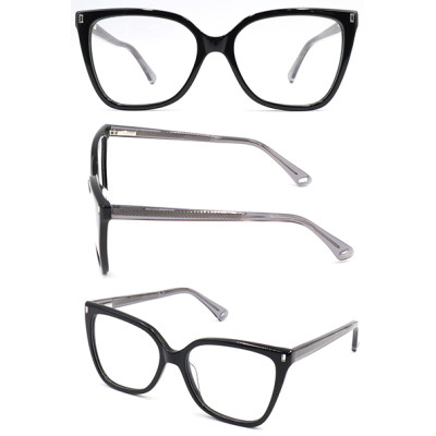 Big size frame Acetate new model optical frame with beautiful pin