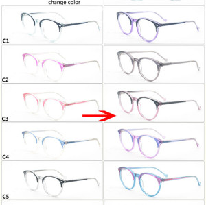 Kids color changing acetate optical frame glasses