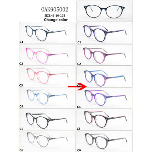 New model Kids color changing acetate optical frame glasses
