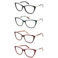 New model cat eye women acetate optical frame glasses