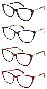 New model cat eye women acetate optical frame glasses