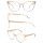 Hot sale cat eye progressive clear women acetate optical frame glasses
