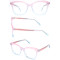 Hot selling cat eye progressive clear women acetate optical frame glasses