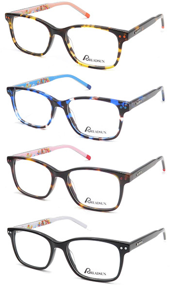demi  Kids acetate optical frame glasses with metal spring hinge