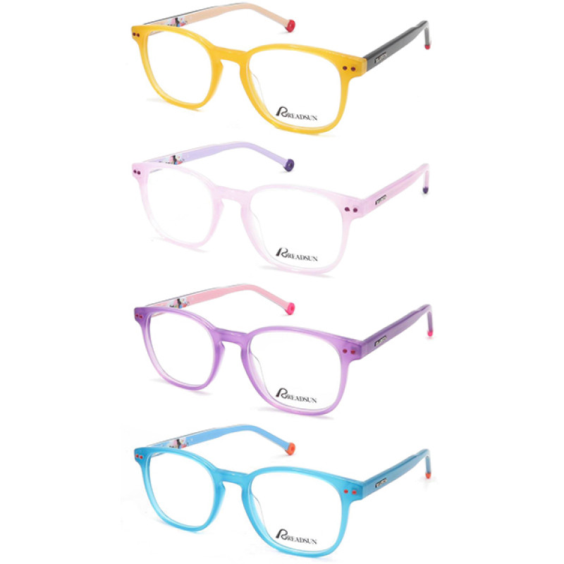 Fancy  Kids acetate optical frame glasses with beatiful printing