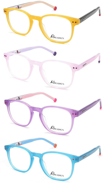 Fancy  Kids acetate optical frame glasses with beatiful printing