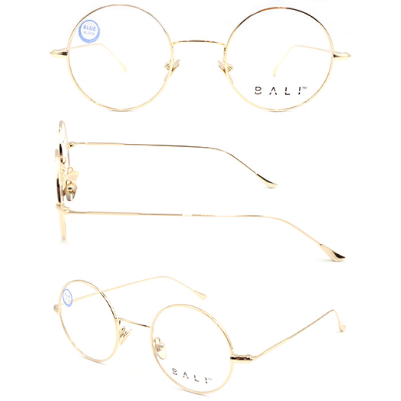 Round shape adult metal gold Optical Frame with high quality
