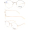 Round shape adult metal gold optical frame with high quality