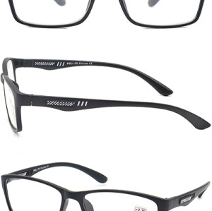 PC fashion flurence reading glasses with plastic spring hinge