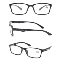 PC fashion flurence reading glasses with plastic spring hinge Support customization