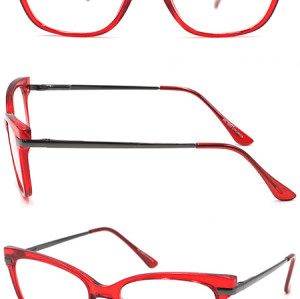 PC fashion  reading glasses with metal temple