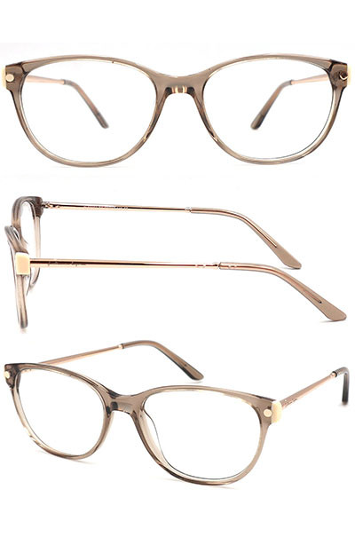 2024 New arrival acetate optical frame with metal temple Support customization