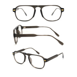 Wholesale 2021 New Adult Acetate Injection Optical Frame With Metal Spring Hinge