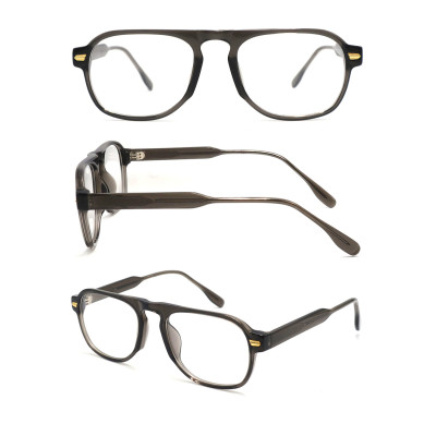 Wholesale 2024 New Adult Acetate Injection Optical Frame With Metal Spring Hinge
