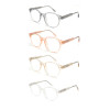 Wholesale 2023 New Adult Acetate Injection Optical Frame With Metal Spring Hinge Transparent Color Series