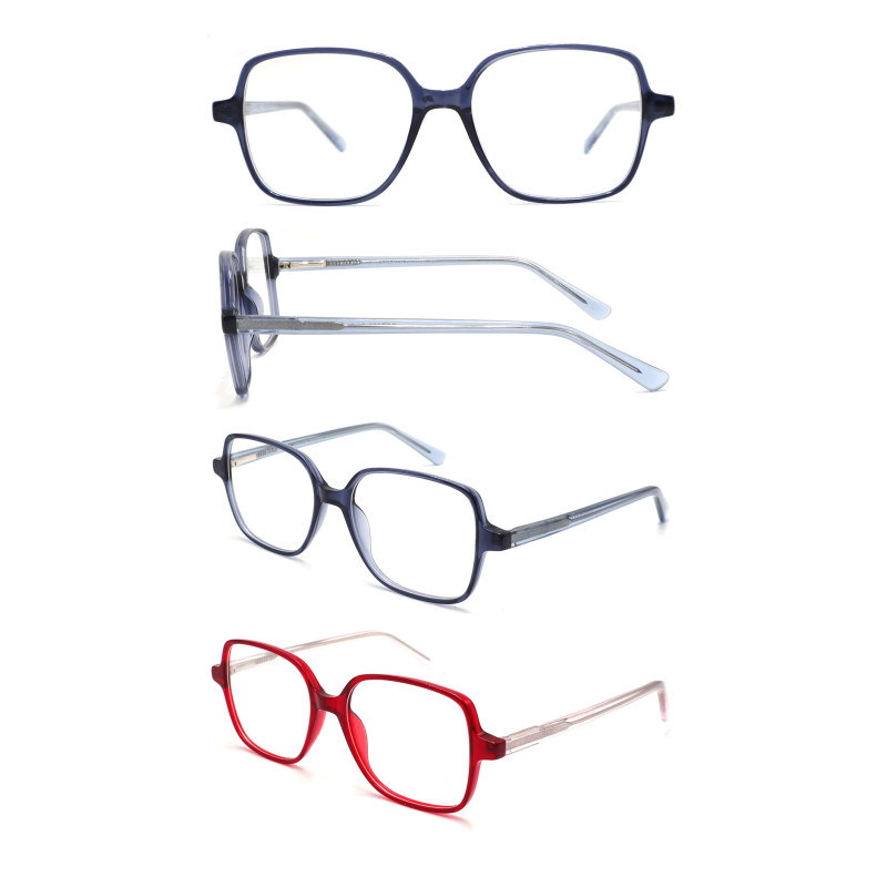 Wholesale 2023 New Adult Acetate Injection Optical Frame With Metal Spring Hinge