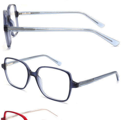 Wholesale 2023 New Adult Acetate Injection Optical Frame With Metal Spring Hinge