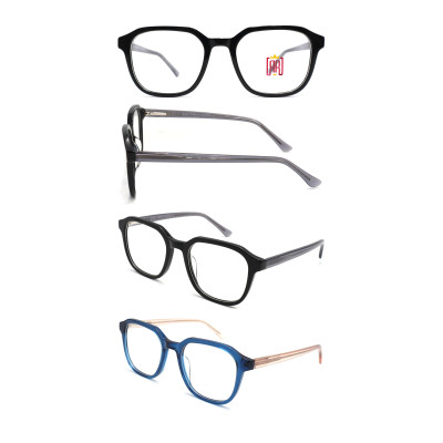 Wholesale 2021 New Adult Acetate Injection Optical Frame With Metal Spring Hinge