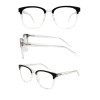 Wholesale 2023 Double Color Adult Acetate Injection Optical Frame With Metal Spring Hinge