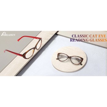 High quality PC frame classical reading glasses with CP temple