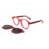 New Multi-Function Bevel Cut Clip Magnetic Clip-On Optical Frame