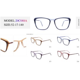 2022 Cat Eye Ultralight Adult Acetate Optical Frame With Metal Temple