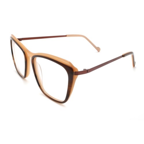 2023 Cat Eye Ultralight Adult Acetate Optical Frame With Metal Temple