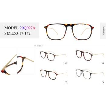 2023 Cat Eye Ultralight Adult Acetate Optical Frame With Metal Temple