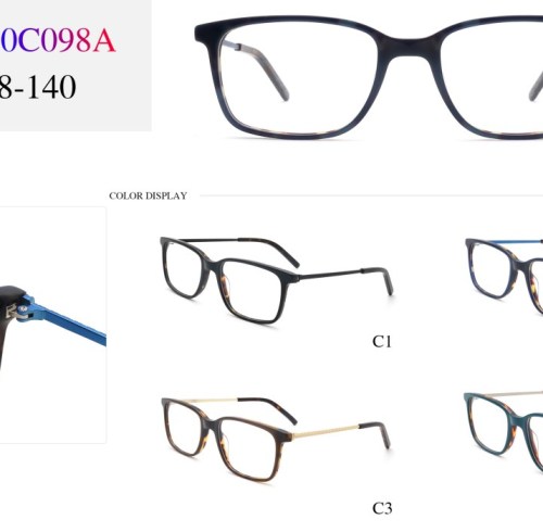 2023 Cat Eye Ultralight Adult Acetate Optical Frame With Metal Temple